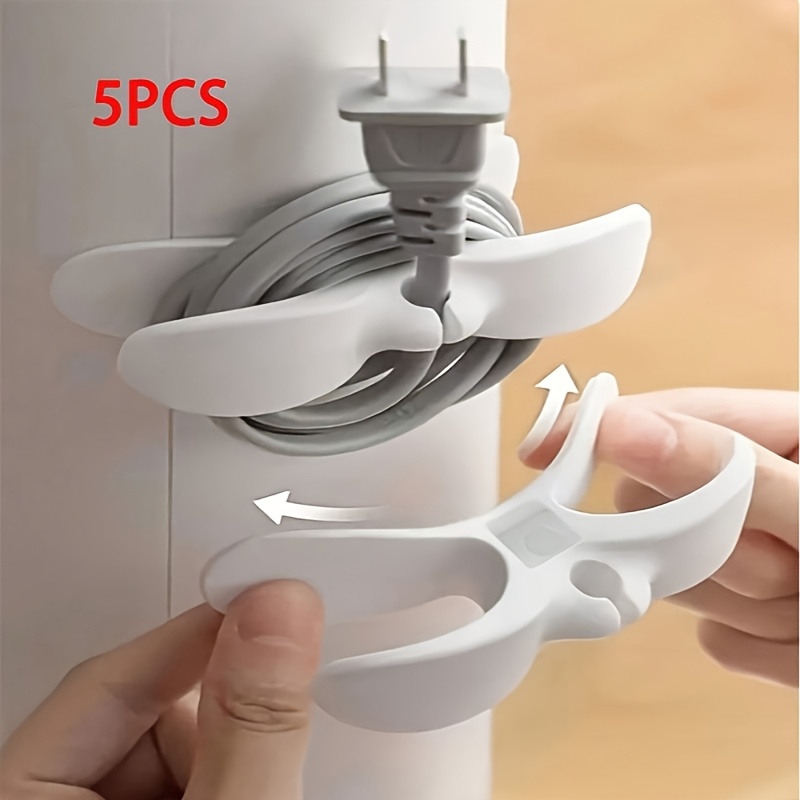 Kitchen Appliances In White - 5 organizadores de cables de plástico