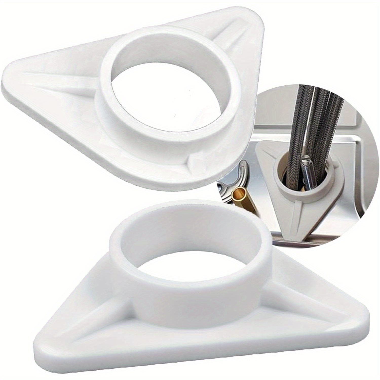 Kitchen Appliances White - Estabilizadores de grifo de acero inoxidable
