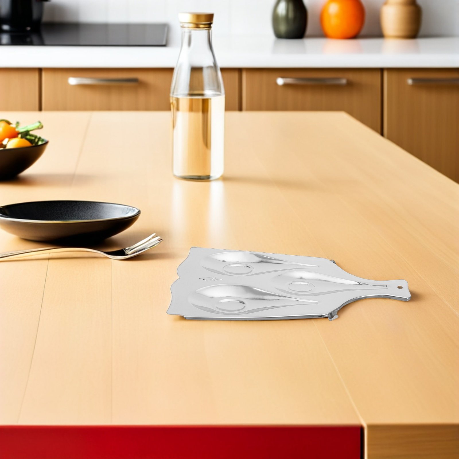 Kitchen Appliances Rack - Reposacucharas de Acero Inoxidable de Tres