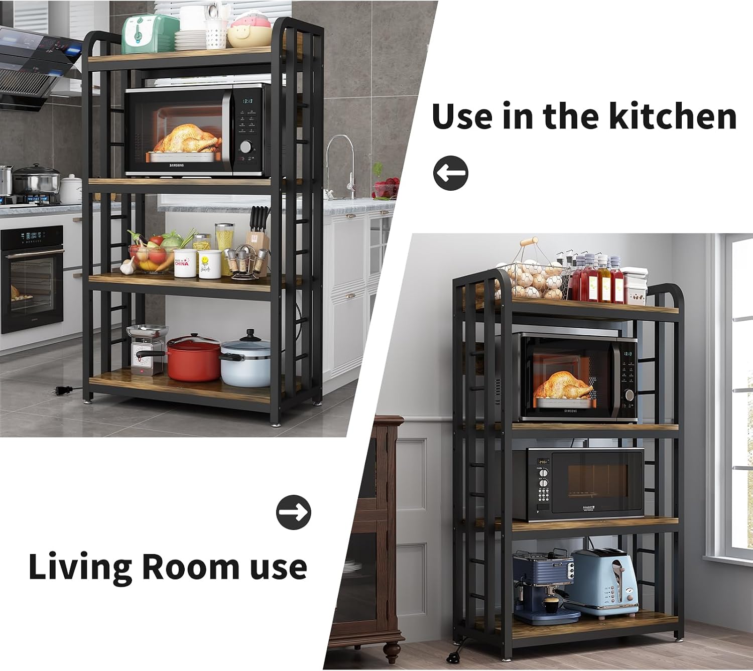 Estante de Cocina de 4 Niveles - Kitchen Appliances Countertop reseña y precio