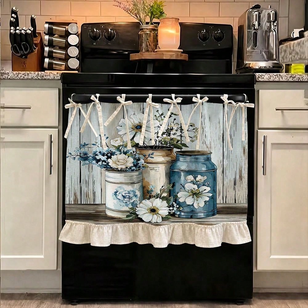 Estilo rústico 2D, funda para  - Kitchen Appliances Oven reseña y precio