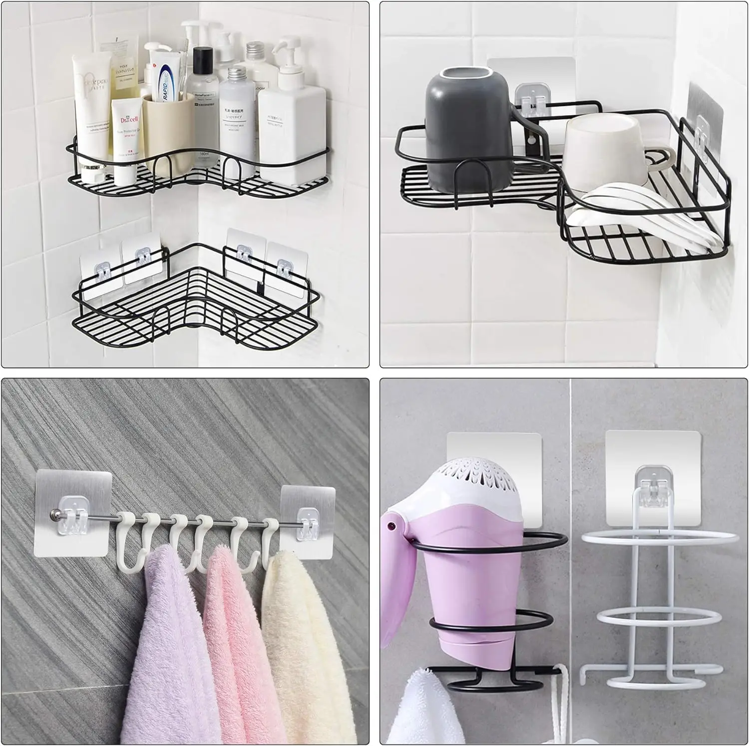 Ganchos autoadhesivos transpar - Kitchen Appliances Rack reseña y precio