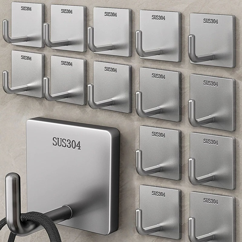 Gancho Adhesivo de Acero Inoxi - Kitchen Appliances Rack reseña y precio