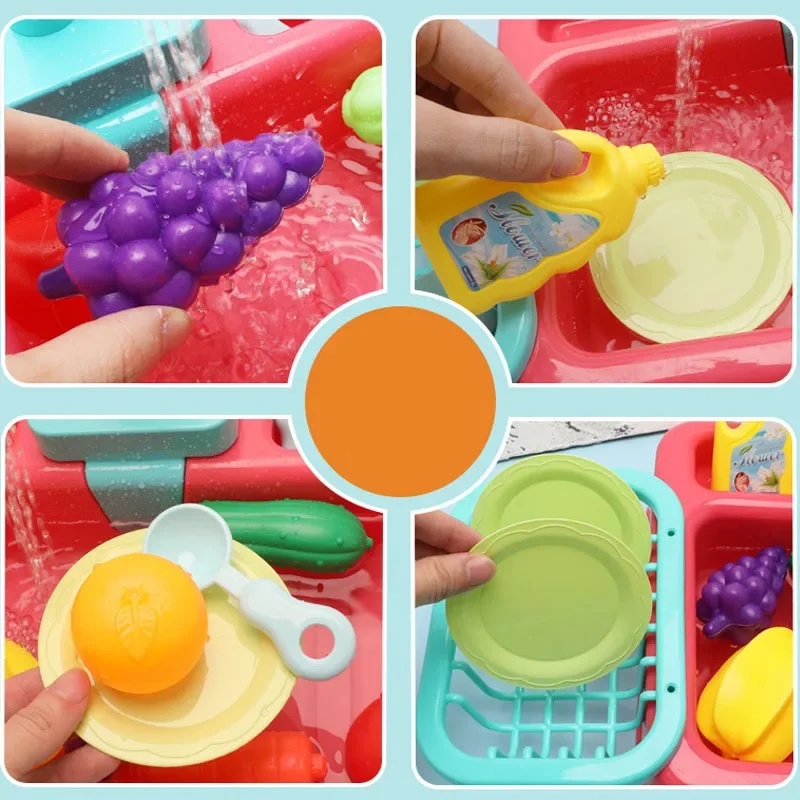 Juego de fregadero de plástico - Kitchen Appliances Kids reseña y precio