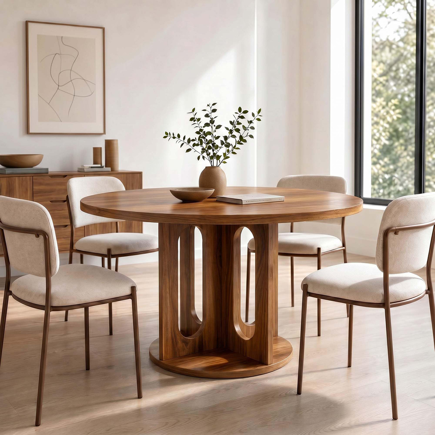 Mesa de Comedor Redonda de 47  - Kitchen Appliances Table reseña y precio