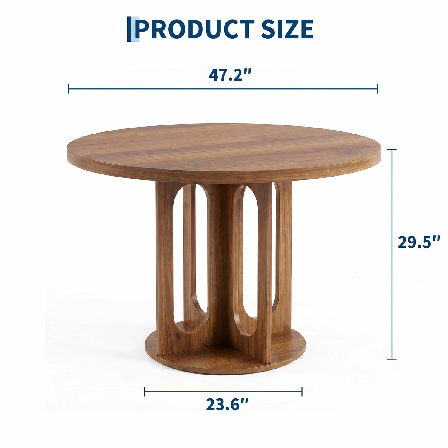 Mesa de Comedor Redonda de 47  - Kitchen Appliances Table reseña y precio