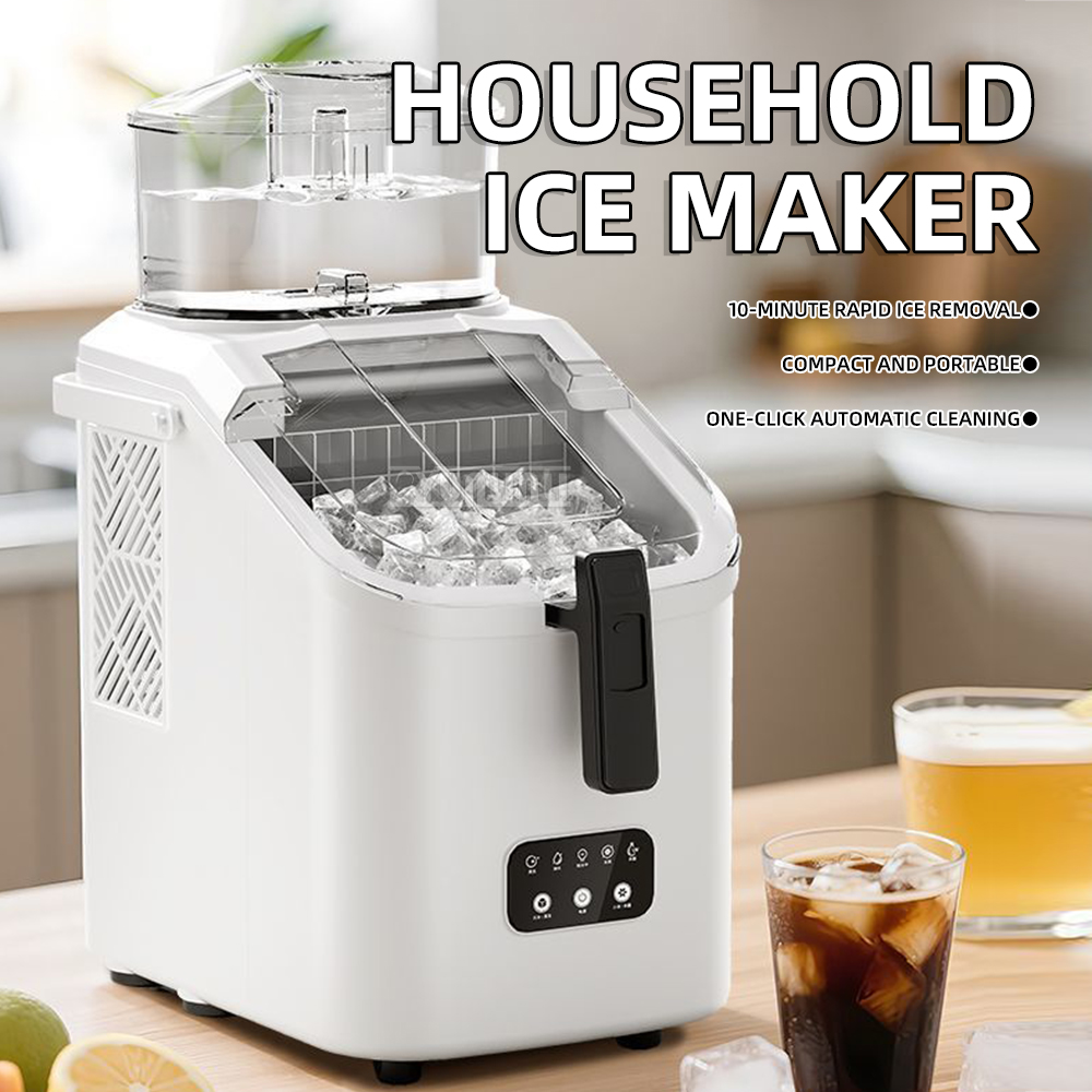 Máquina de hielo para el hogar - Kitchen Appliances In White reseña y precio