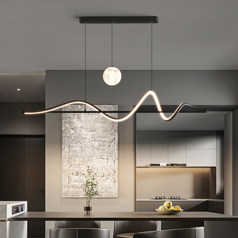 Luces colgantes LED modernas p - Kitchen Appliances In White reseña y precio
