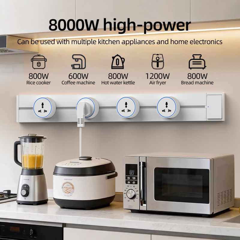 Regleta de enchufes móvil blan - Kitchen Appliances In White reseña y precio