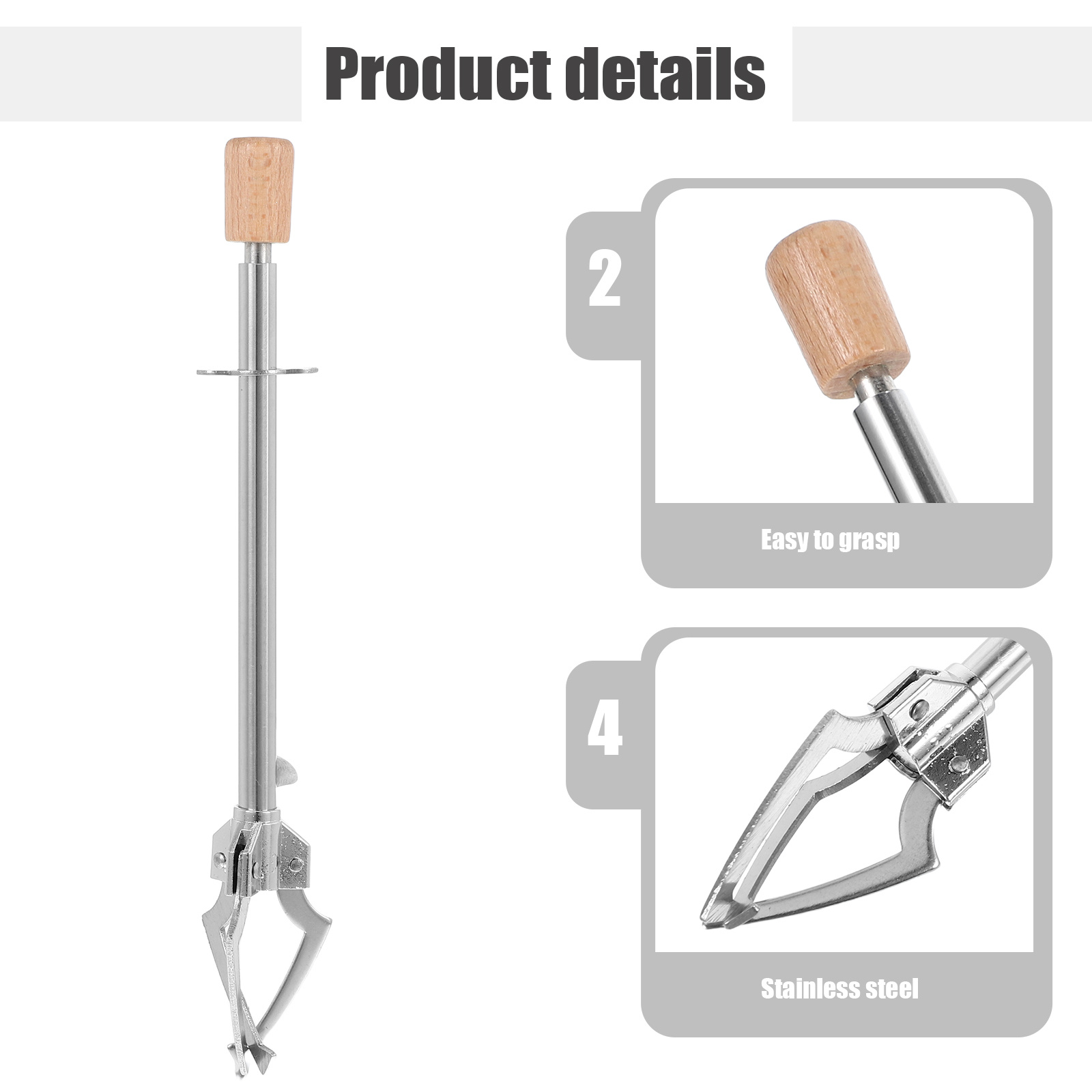 Pinza para alimentos de acero  - Kitchen Appliances Rack reseña y precio