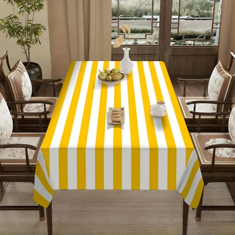 1 mantel a rayas amarillo y bl - Kitchen Appliances In White reseña y precio