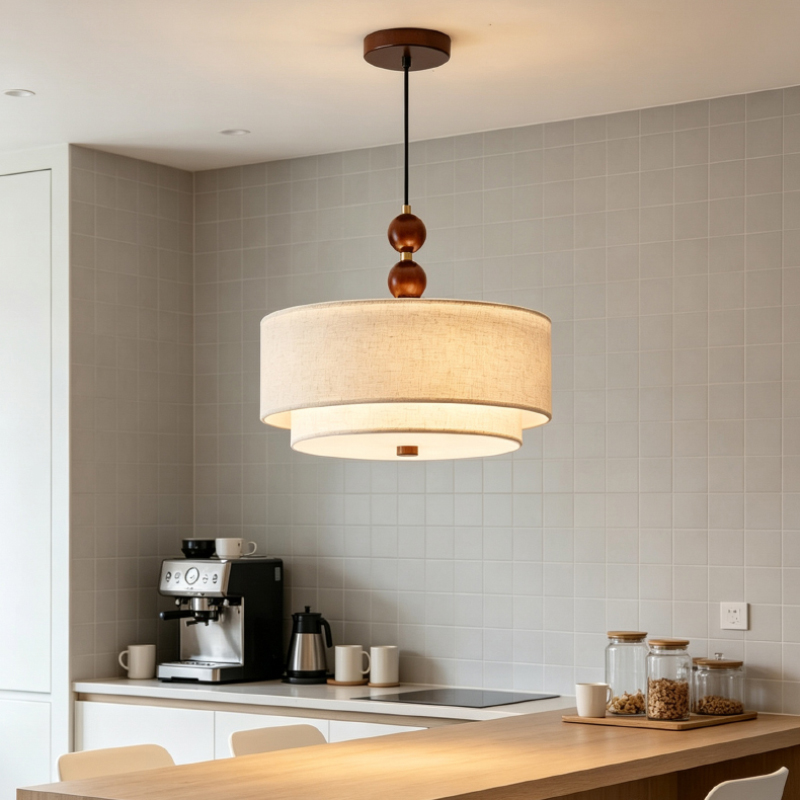 Lámpara Colgante de Tela Estil - Kitchen Appliances In White reseña y precio